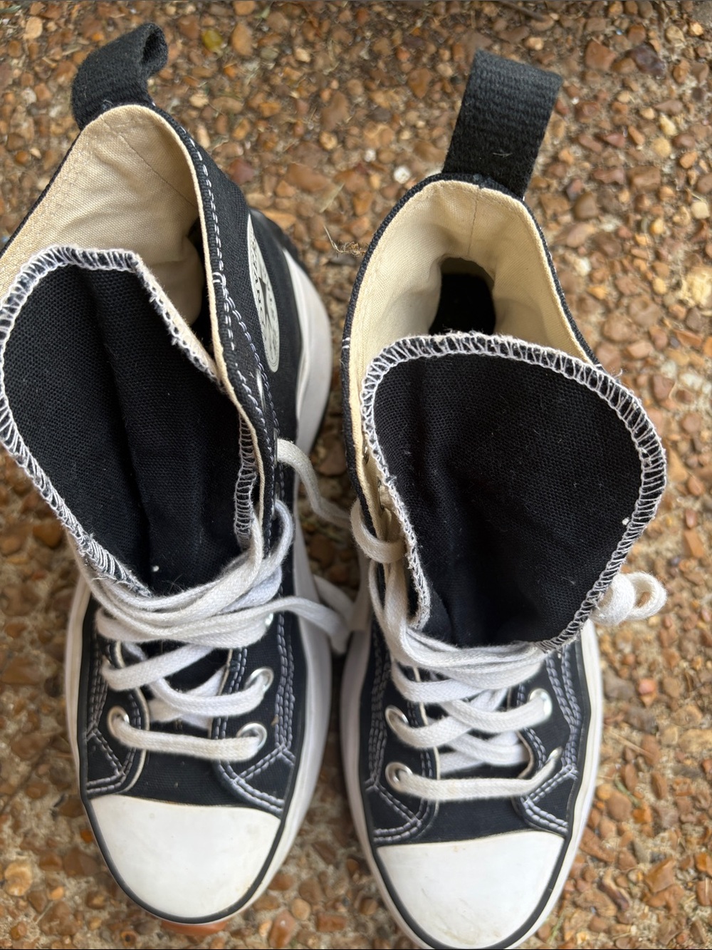Converse Kids Black and White High Top Sneakers